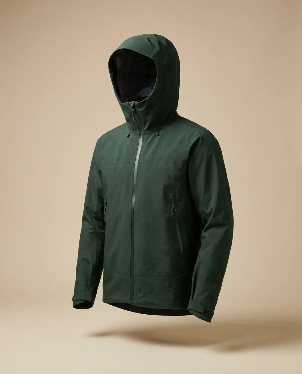 Pyrenäen Hardshell-Jacke in Dunkelgrün